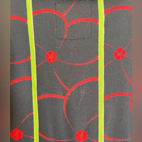 CUSTO BARCELONA Vintage Y2K Graphic Print MINI DRESS with faux fur NWT Sz 1 - Picture 8 of 10